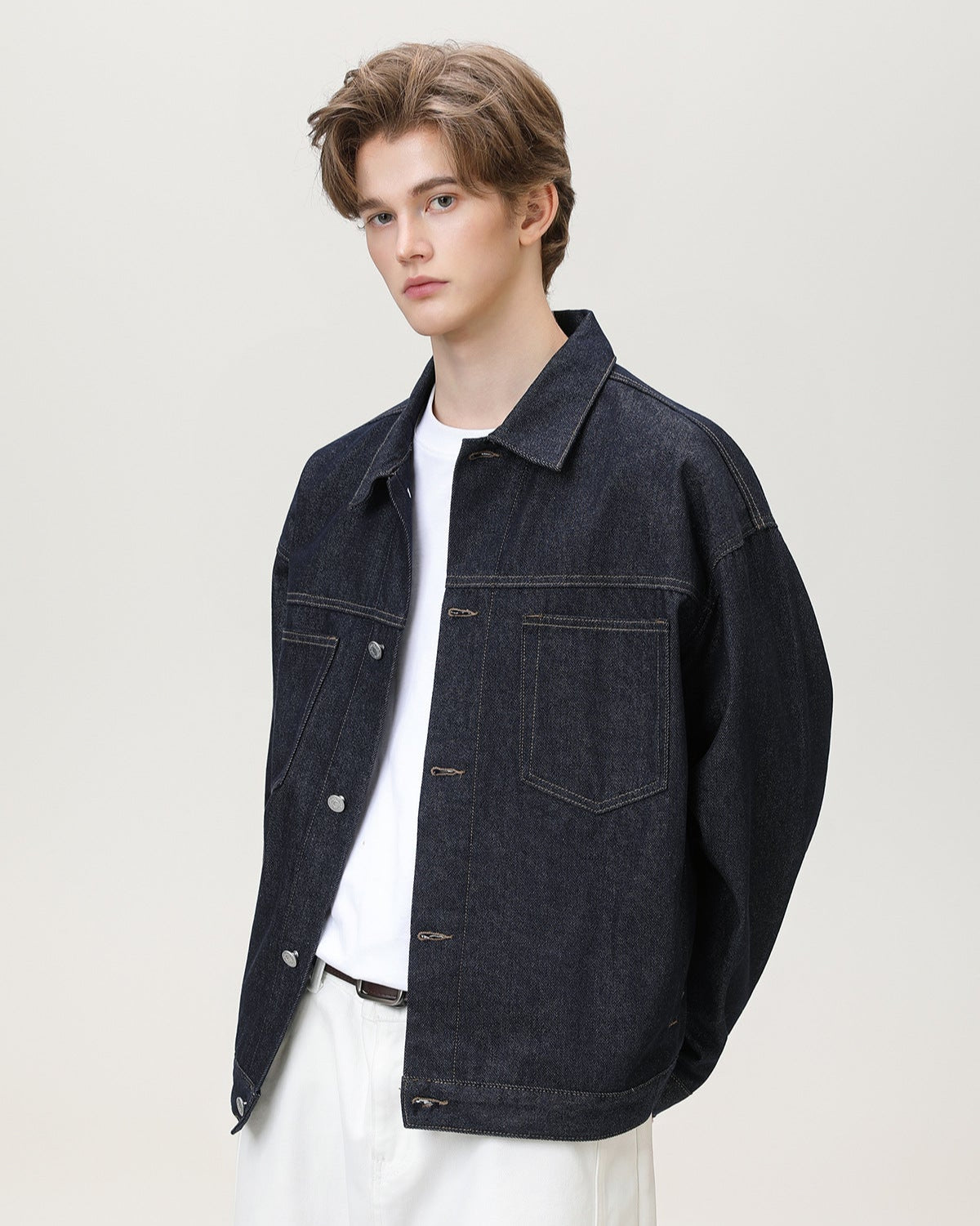 Classic Dyed Denim Overshirt Jacka