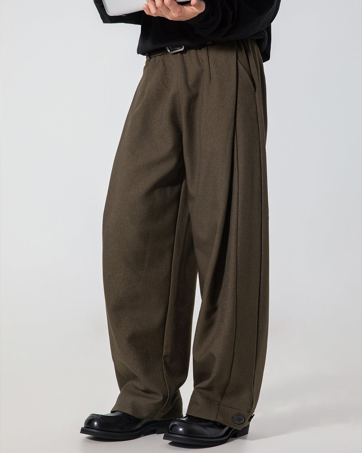 Kontur Plise Drape Kot Pantolon