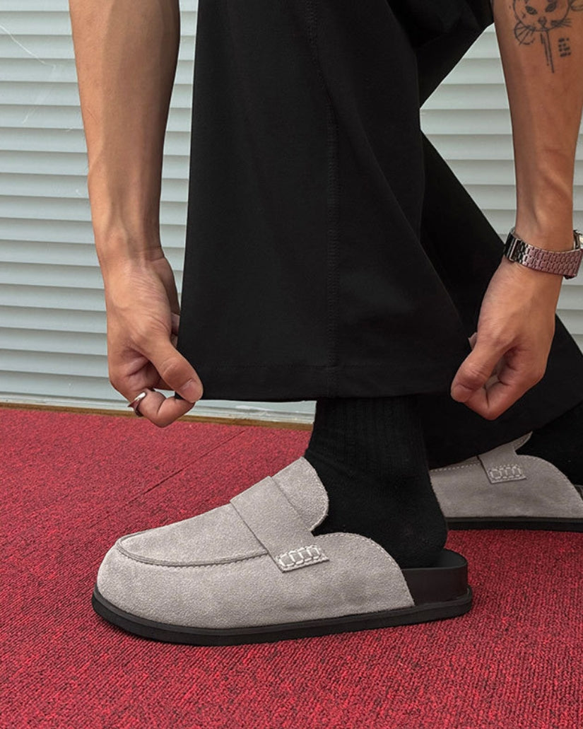 Süet Mule Loaferlar