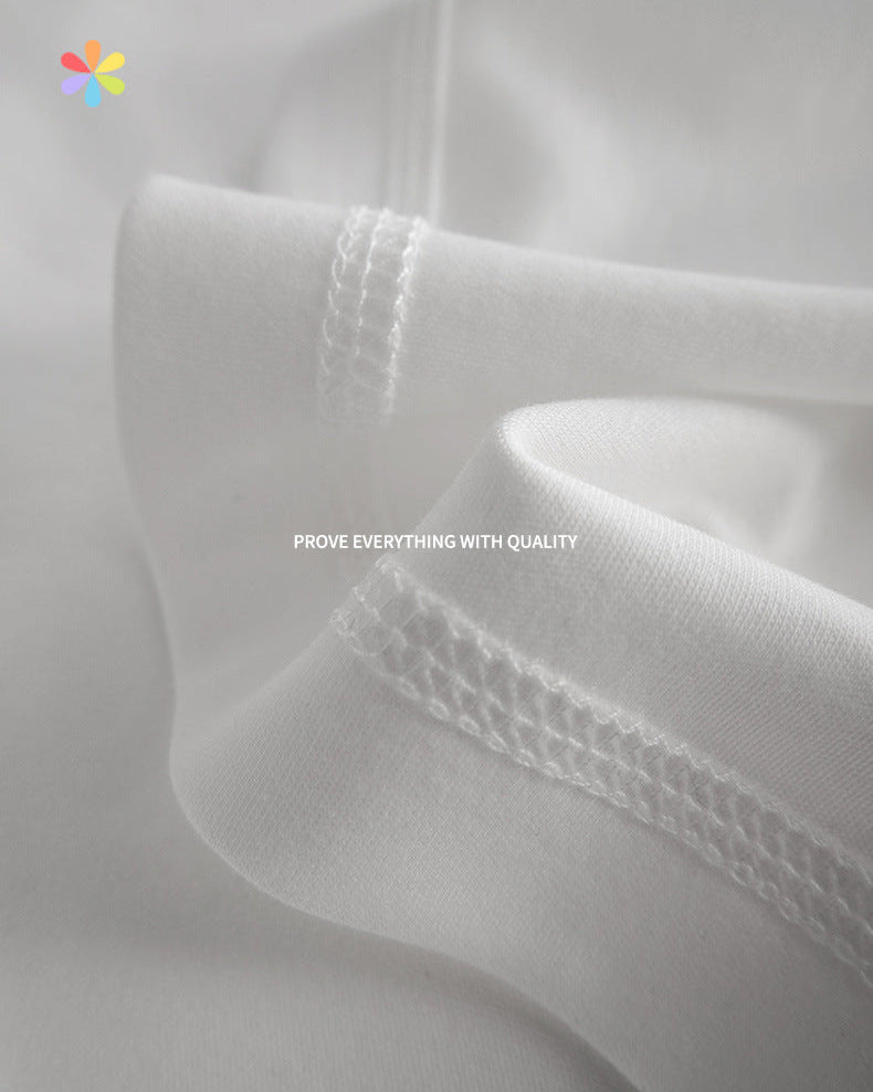 The Light Luxury Pima Cotton Uzun Kollu T-Shirt