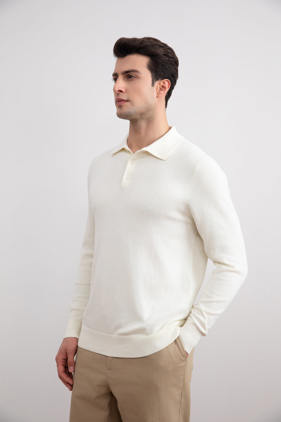 Off-White Klasik Polo Gömlek