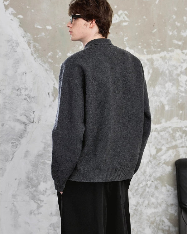 Dokulu Örgü Polo Kazak