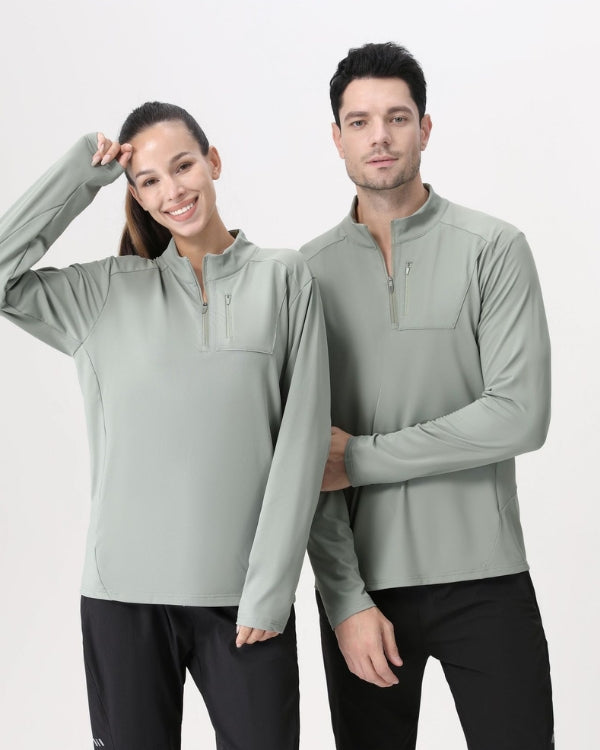 Tech Runner Fermuarlı Uzun Kollu