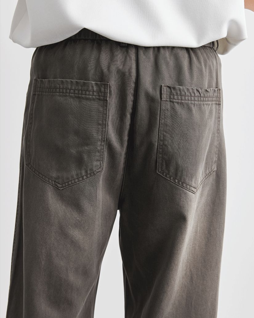 Yıkanmış Easy Düz Paça Denim Kot