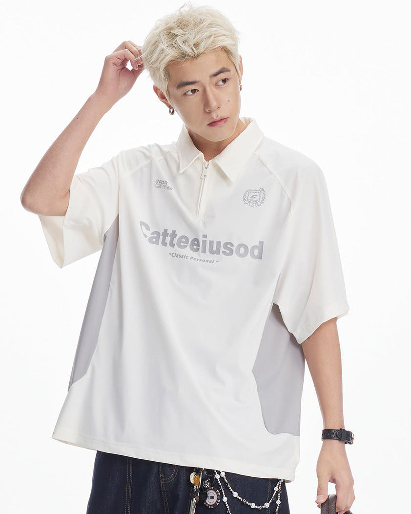 The Contour Knit Çeyrek Fermuarlı Polo