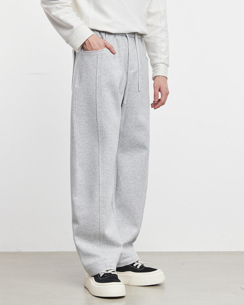 Ağır Modal Hava Katmanlı Düz Paça Jogger
