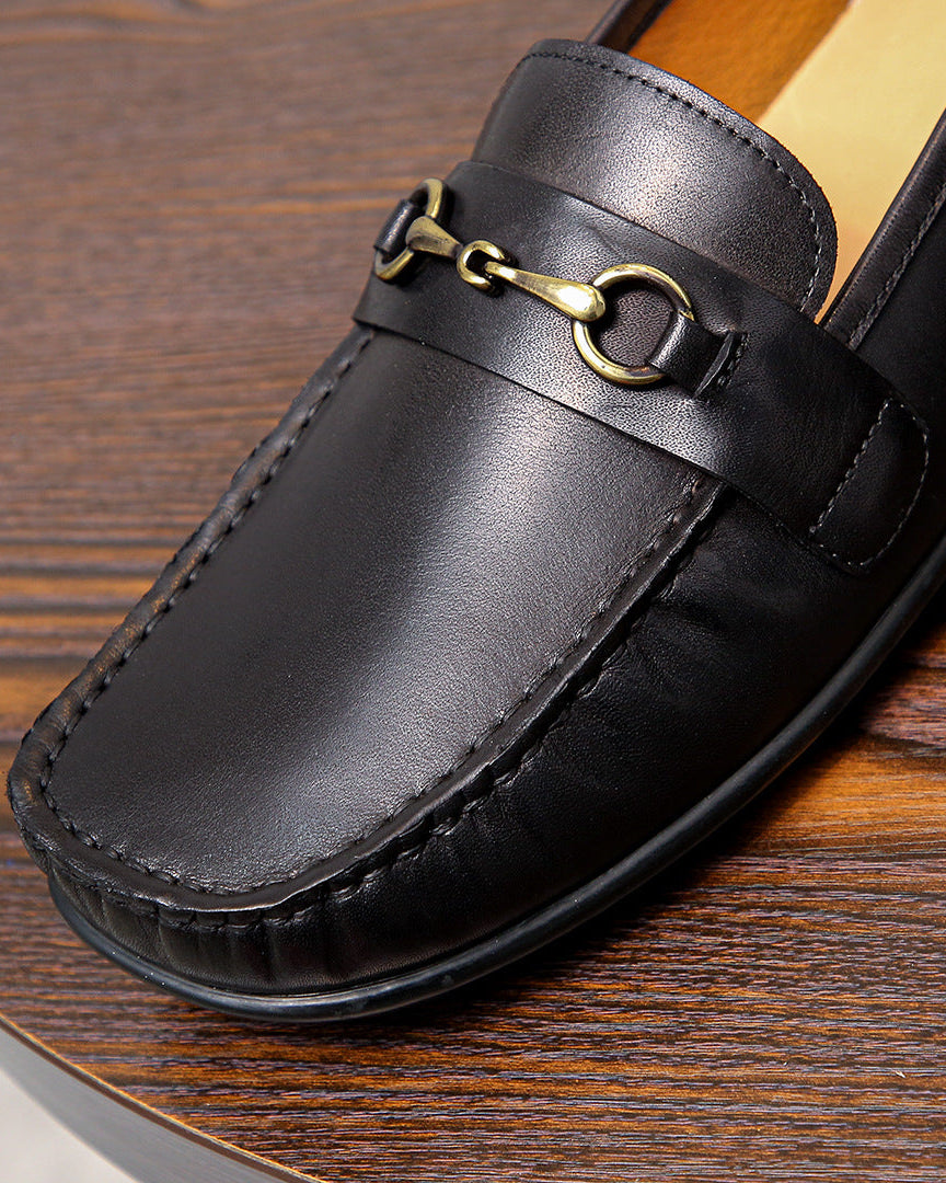 The Bit Loafer - Siyah Dana Derisi