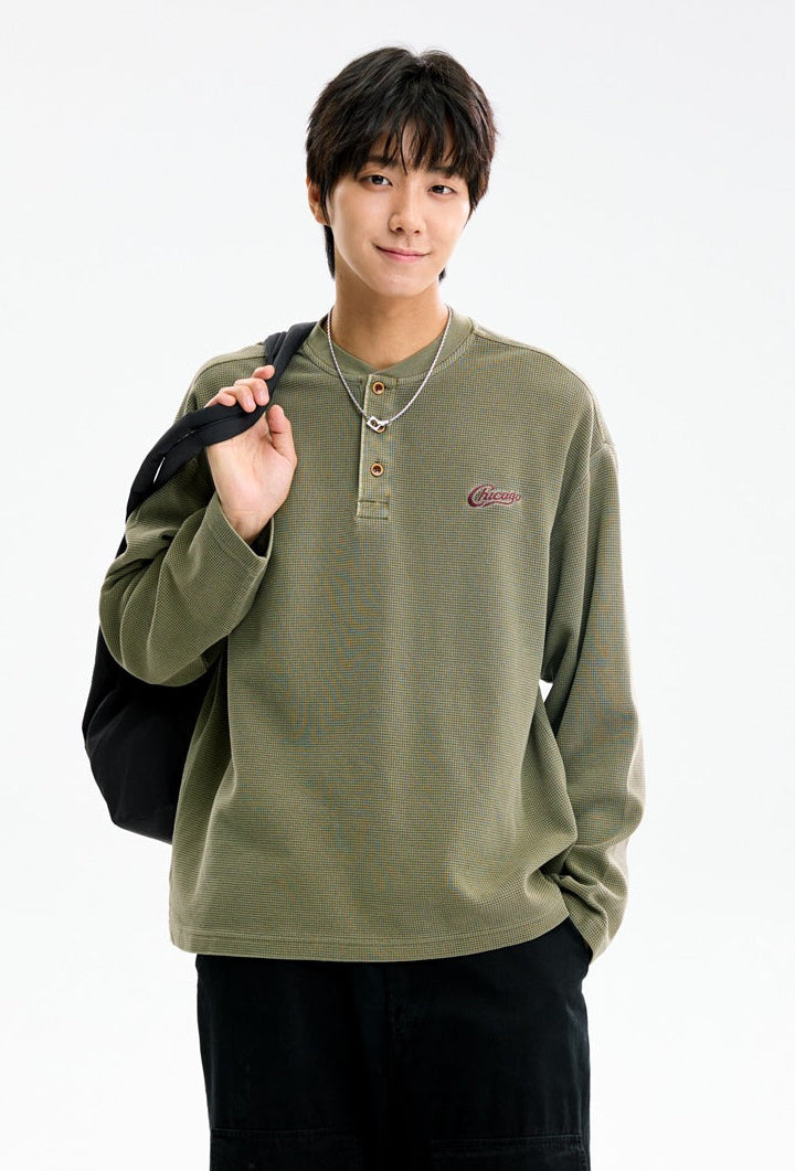 The Eversley Waffle Knit Pullover Jacket