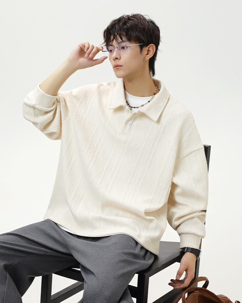 傳統提花馬球毛衣