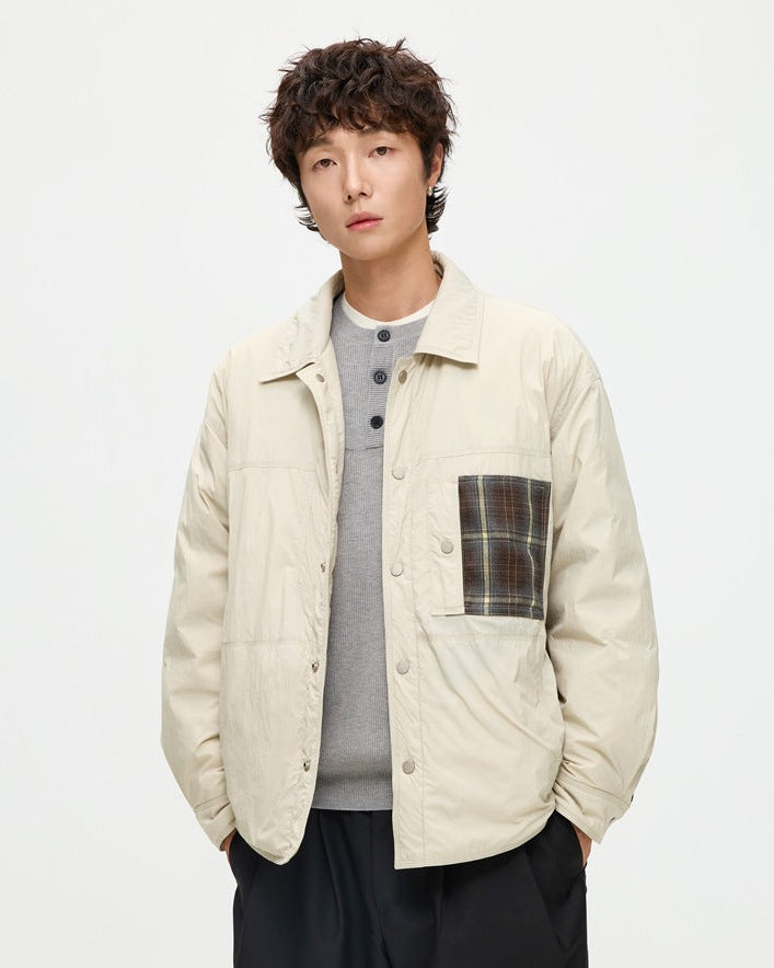 地形拼接口袋夹克