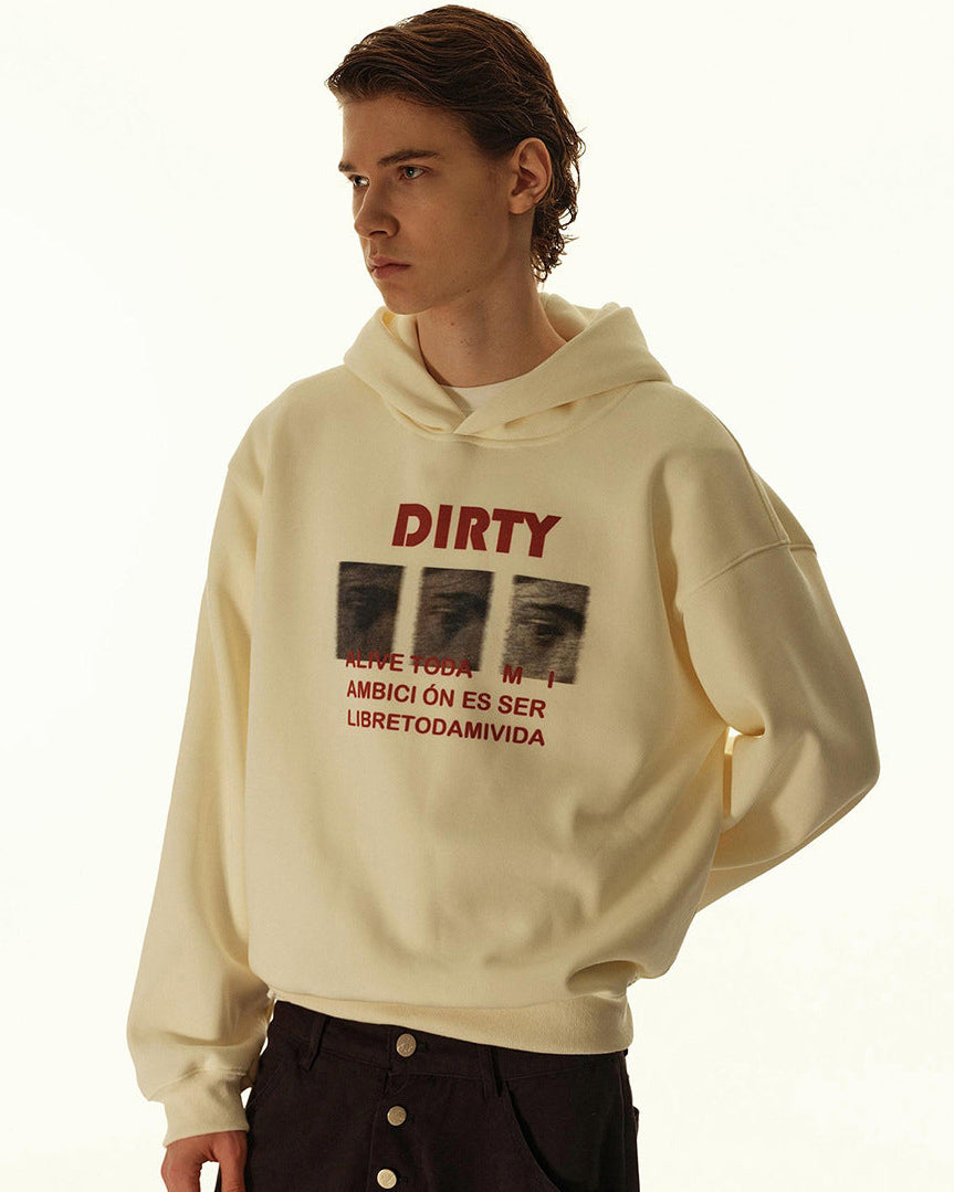 流明羊毛混纺连帽毛衣