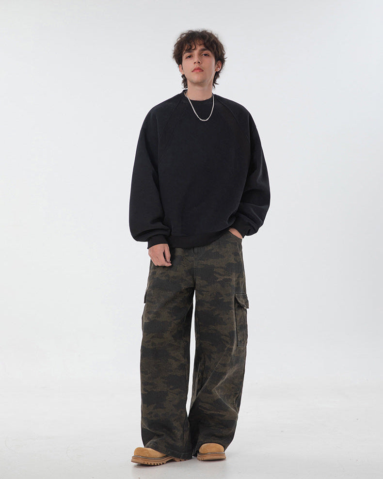 简约圆领运动衫