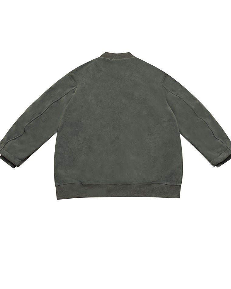 The Revere Zip-Front Fleece Sweat Cardigan