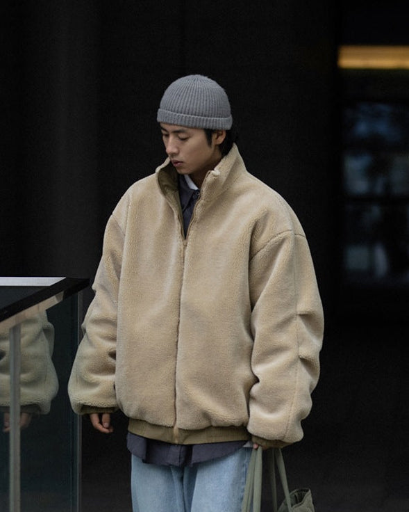 The Caldwell Textured Wool Zip Cardigan