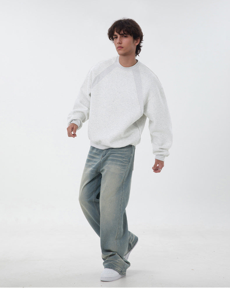 简约圆领运动衫