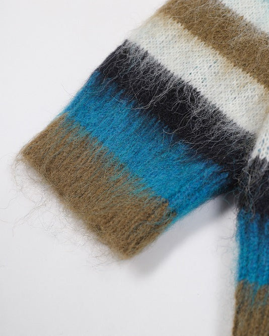 The Ridgeway Striped Knit Pullover Sweater