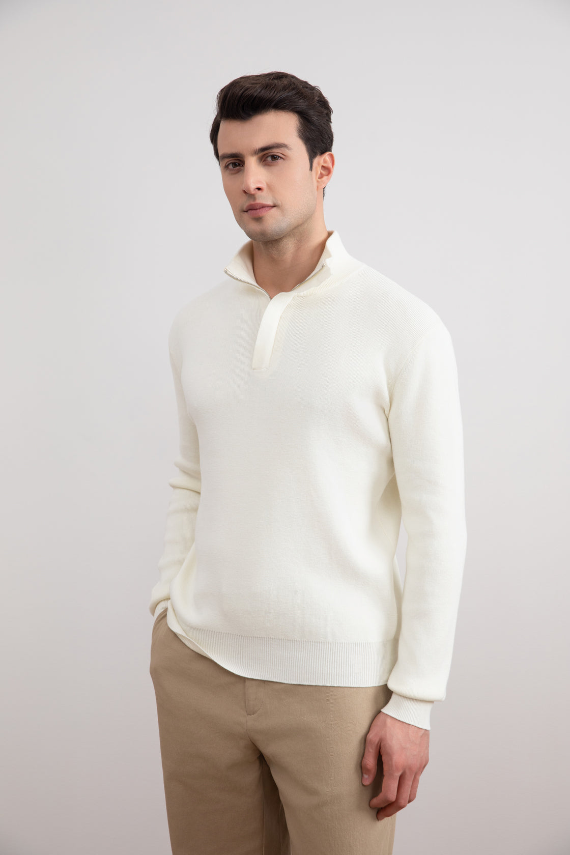 سترة بنما Half-Zip برقبة جورب برقبة Half-Zip