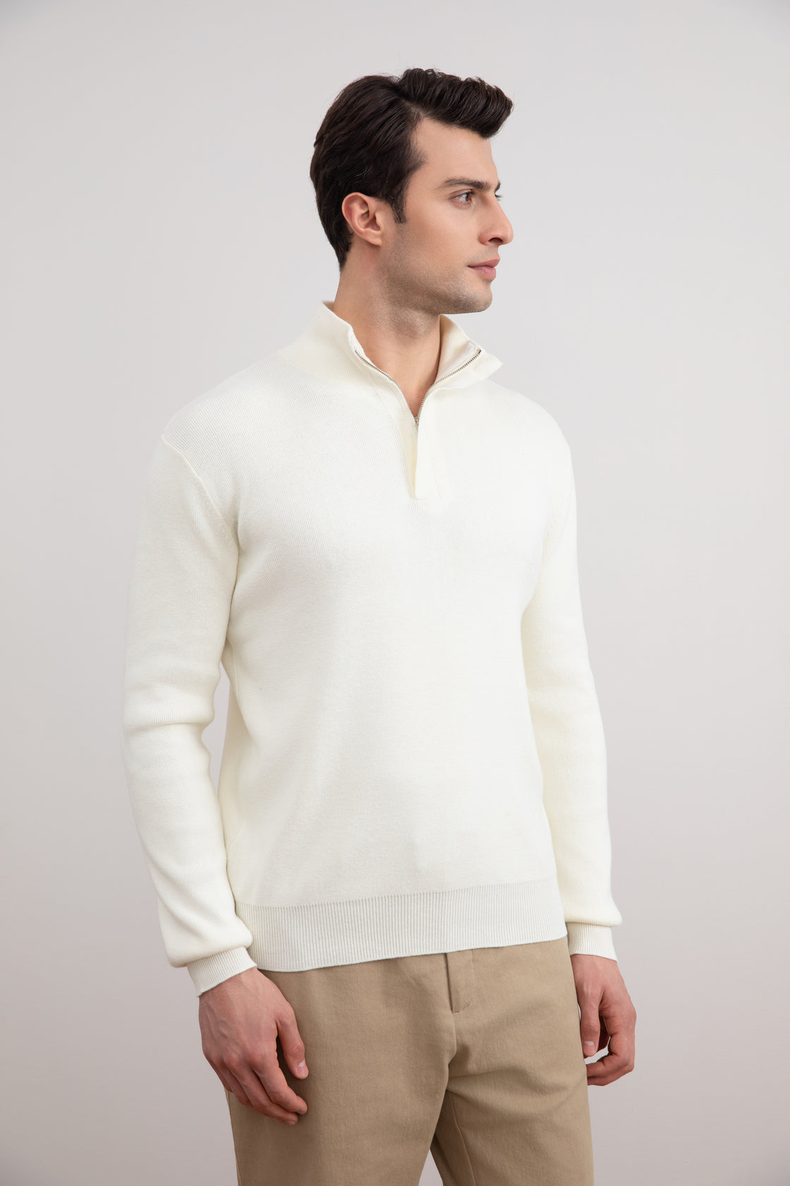 سترة بنما Half-Zip برقبة جورب برقبة Half-Zip