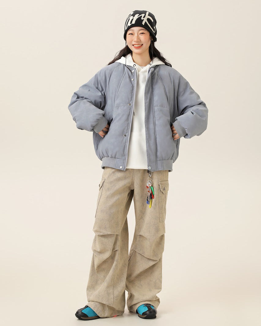 The Aurora Leather-Trim Down Jacket