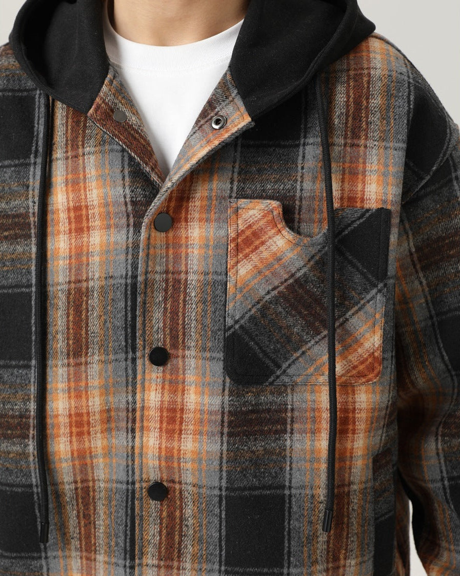The Maillard Check Hooded Jacket