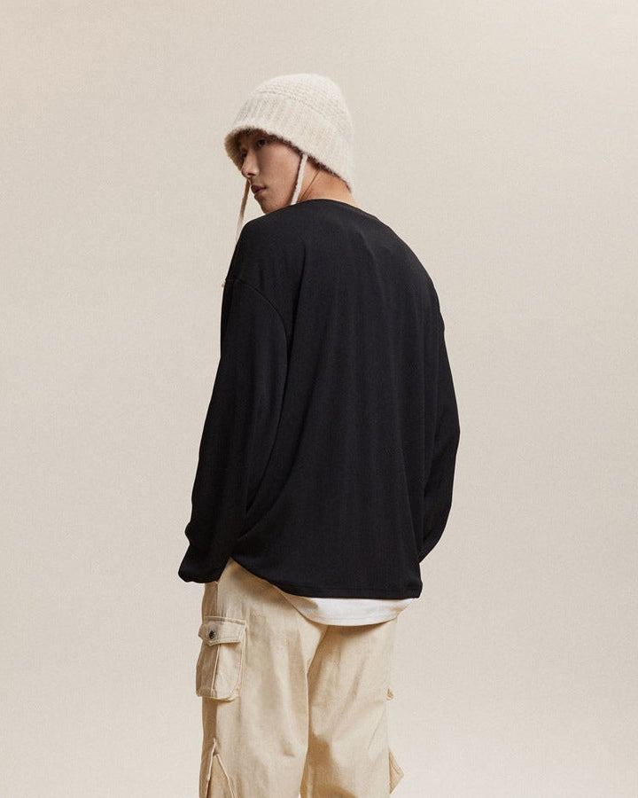 The Rheon Long-Sleeved Collar Top Sweater