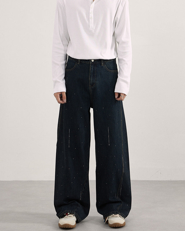 The Raindrop Stamped Jeans