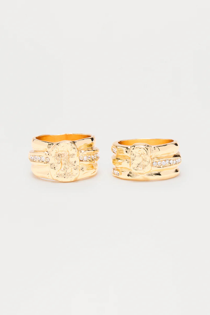 Bloor Ring Set - Gold