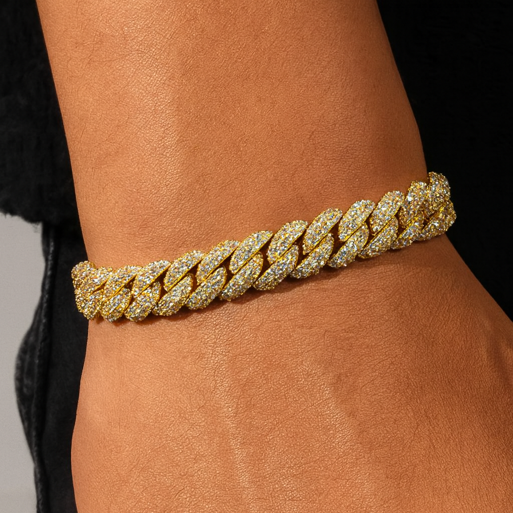 10MM GEFRORENES KUBANISCHES GLIEDERARMBAND
