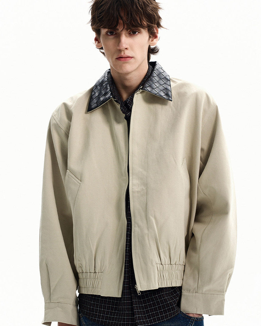 Cotton Twill Zip Jacket