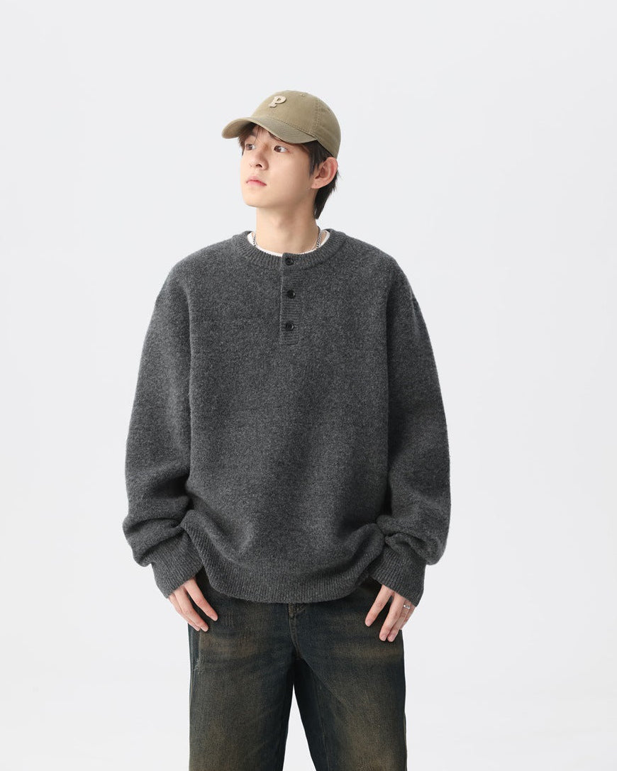 The Haven Knit Henley Sweater