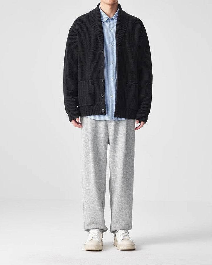 The VerdeEase Knit Shawl Collar Cardigan