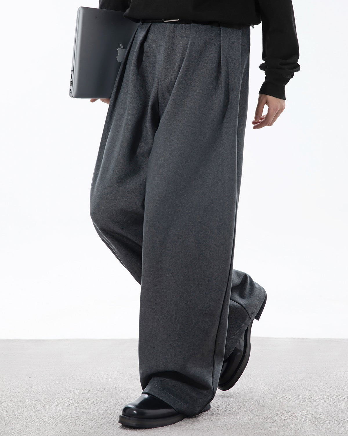 The Draped Ease Pleat Trousers