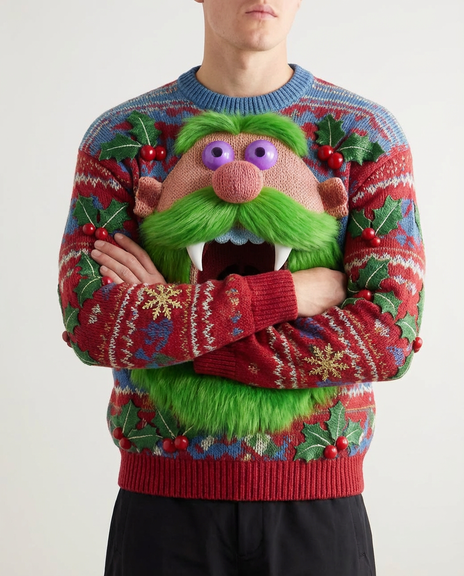 Santa Vampire Crewneck Sweater