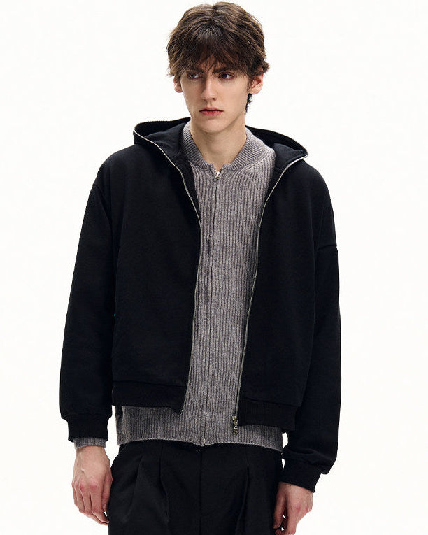 Premium Knit Hooded Jacket