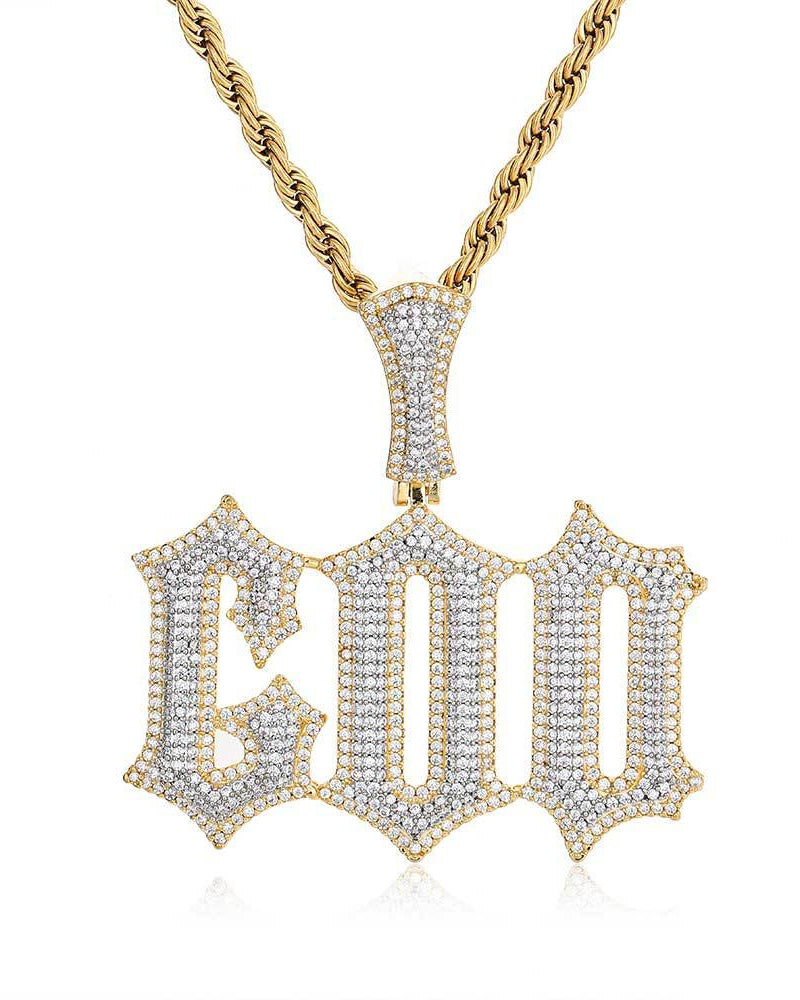 COD Iced Gothic Pendant Chain