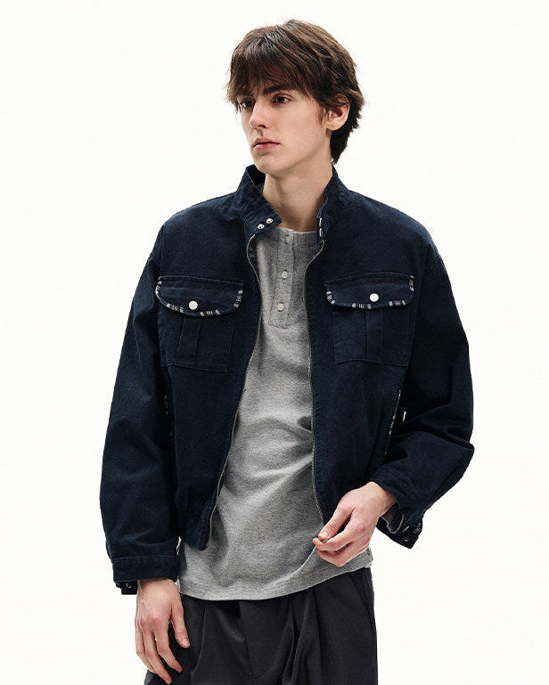 Midweight Cotton Canvas Zip Jacket