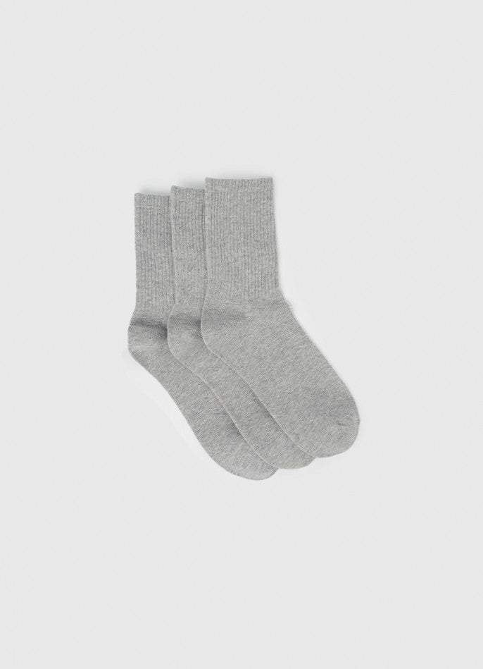 Ribbed Thigh High Socks 3 Pairs