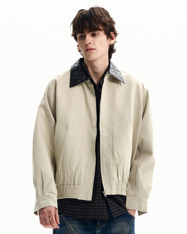 Cotton Twill Zip Jacket