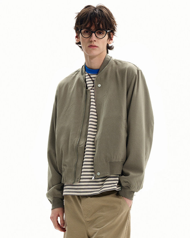 Essential Cotton Zip Short Jacket