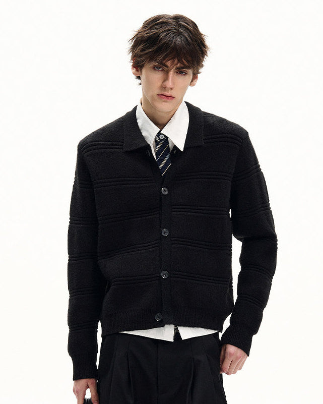 Clean Weave Wool Cardigan