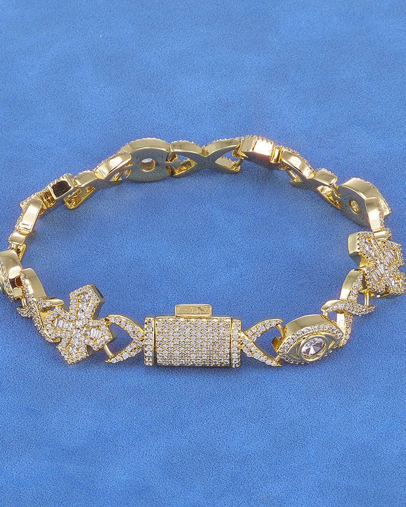 Signature Iced Icon Link Bracelet