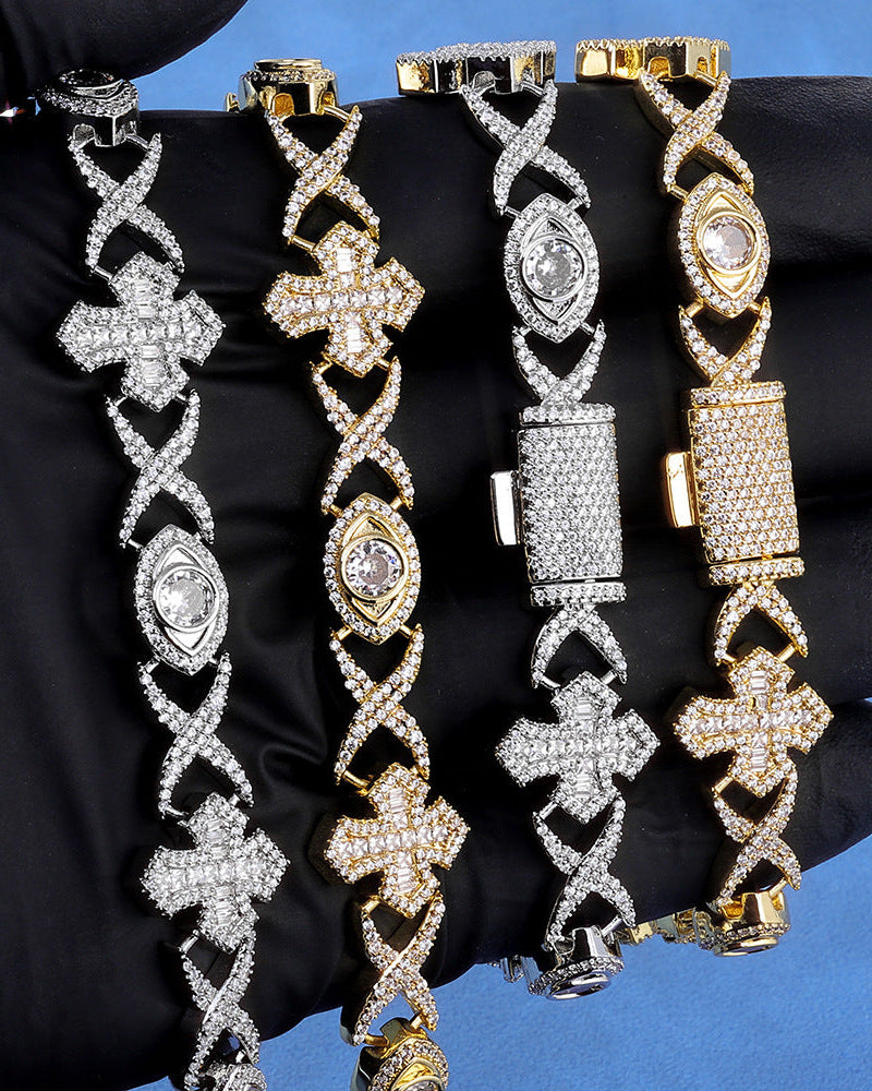 Icon Pavé Clover Link Necklace