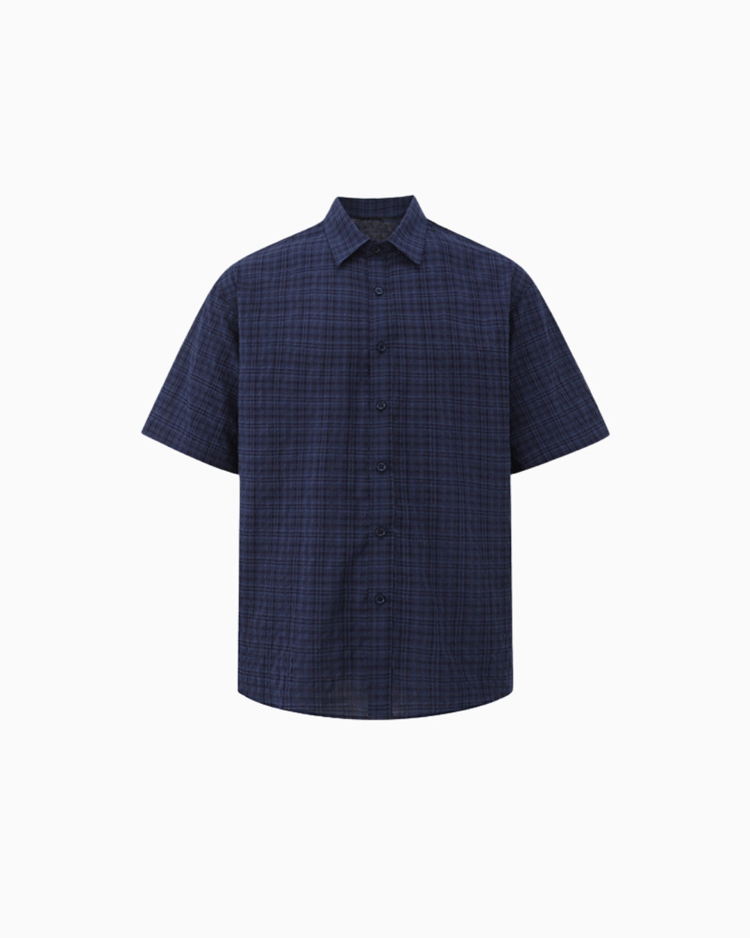 Chemise à manches courtes à carreaux Midnight