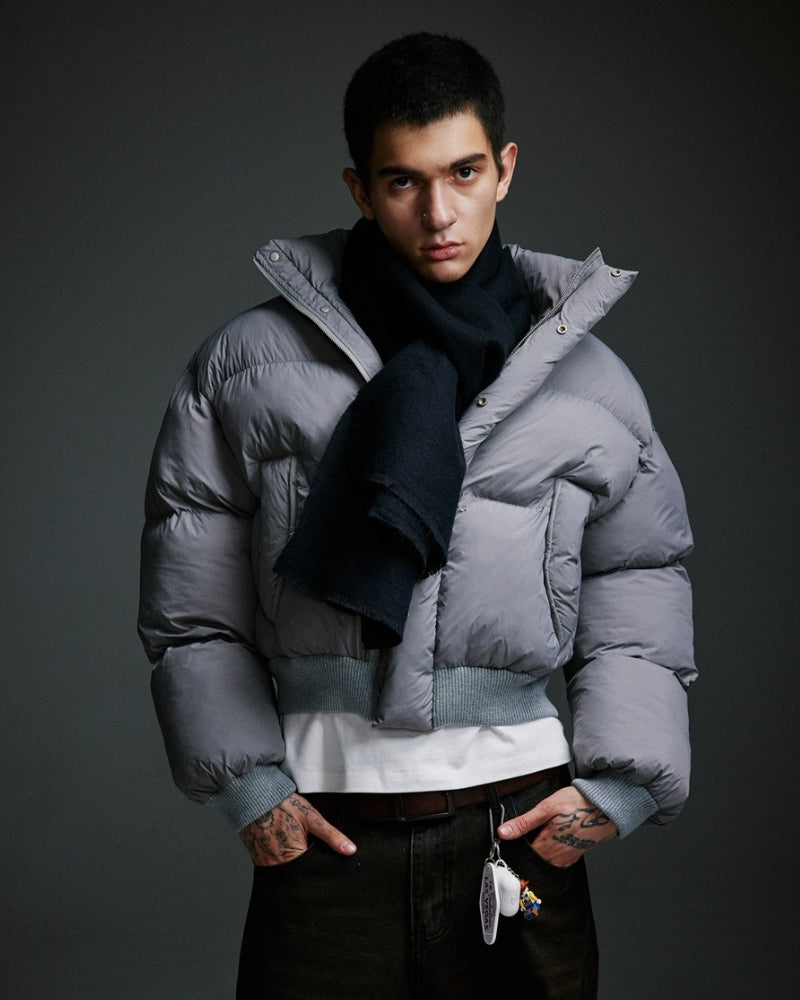 Gekürzte Puffer-Daunenjacke