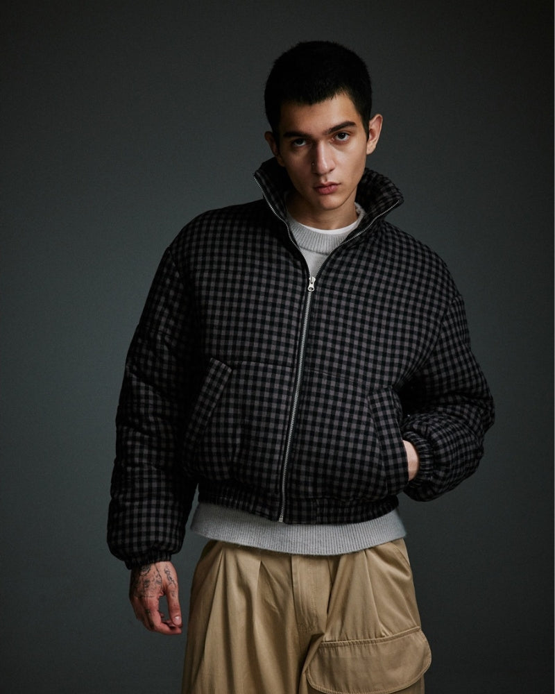 Shadow Checkered Pufferjacke