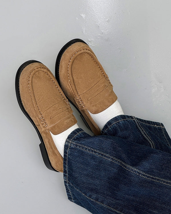 Penny Loafers aus Wildleder