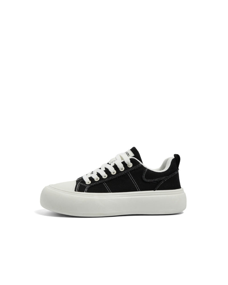Big Sole Schwarz Skate Turnschuhe