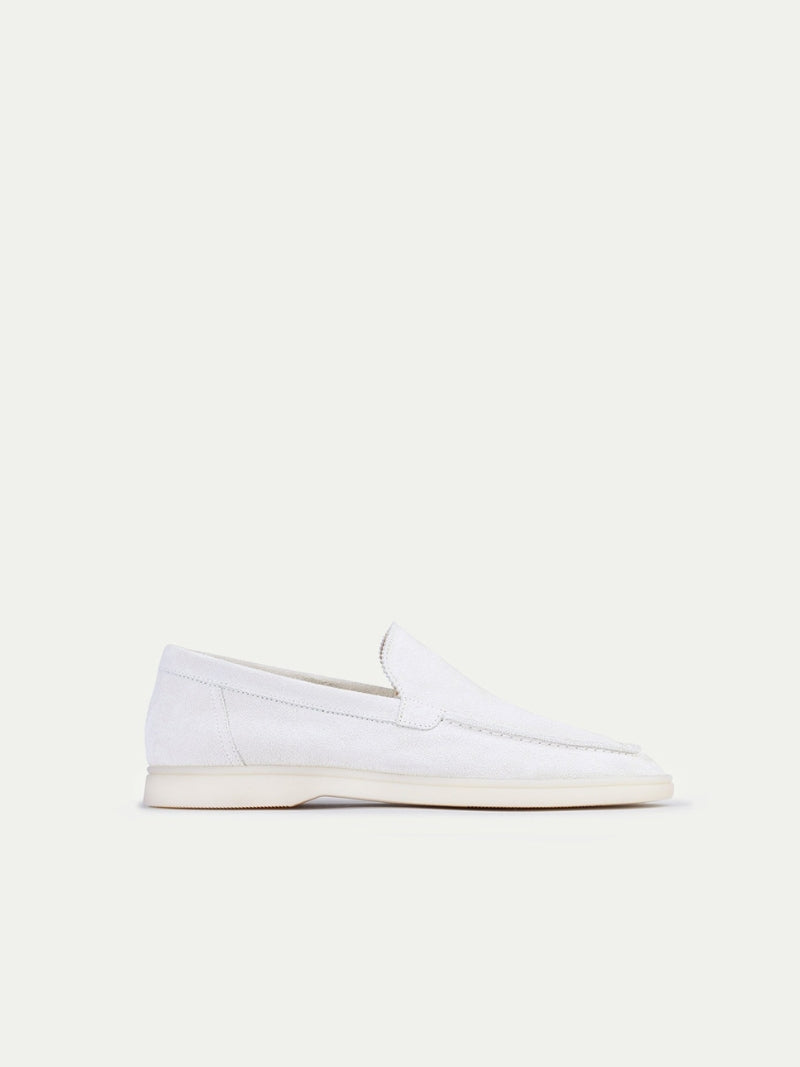 White Sand Suede loafers