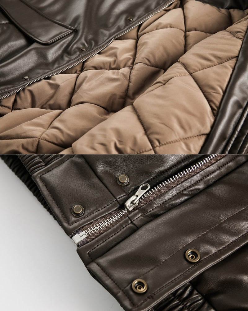 Urban Edge Kunstleder-Bomber