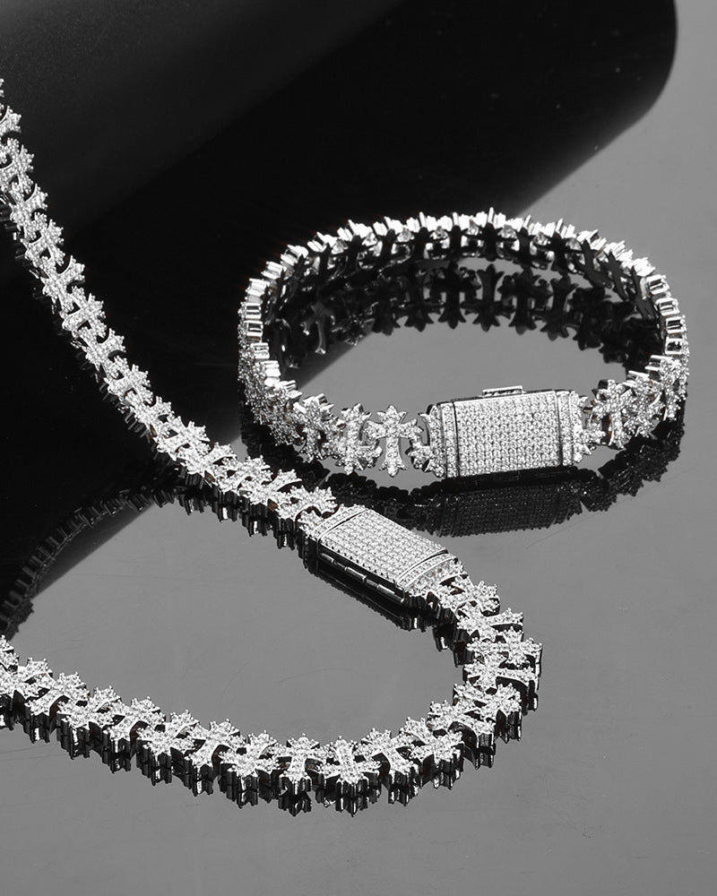 Eternal Cross Ice Bracelet